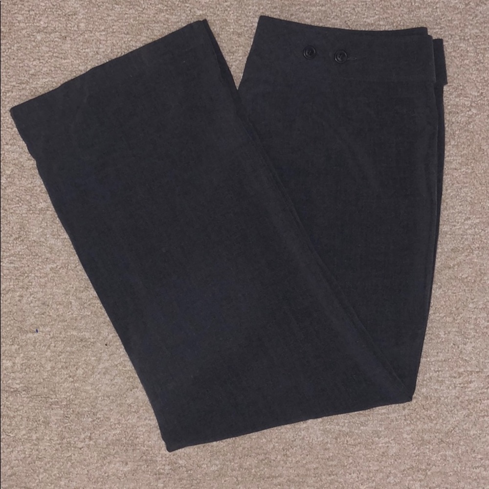 Grey Adjustable Waist Dress Slacks